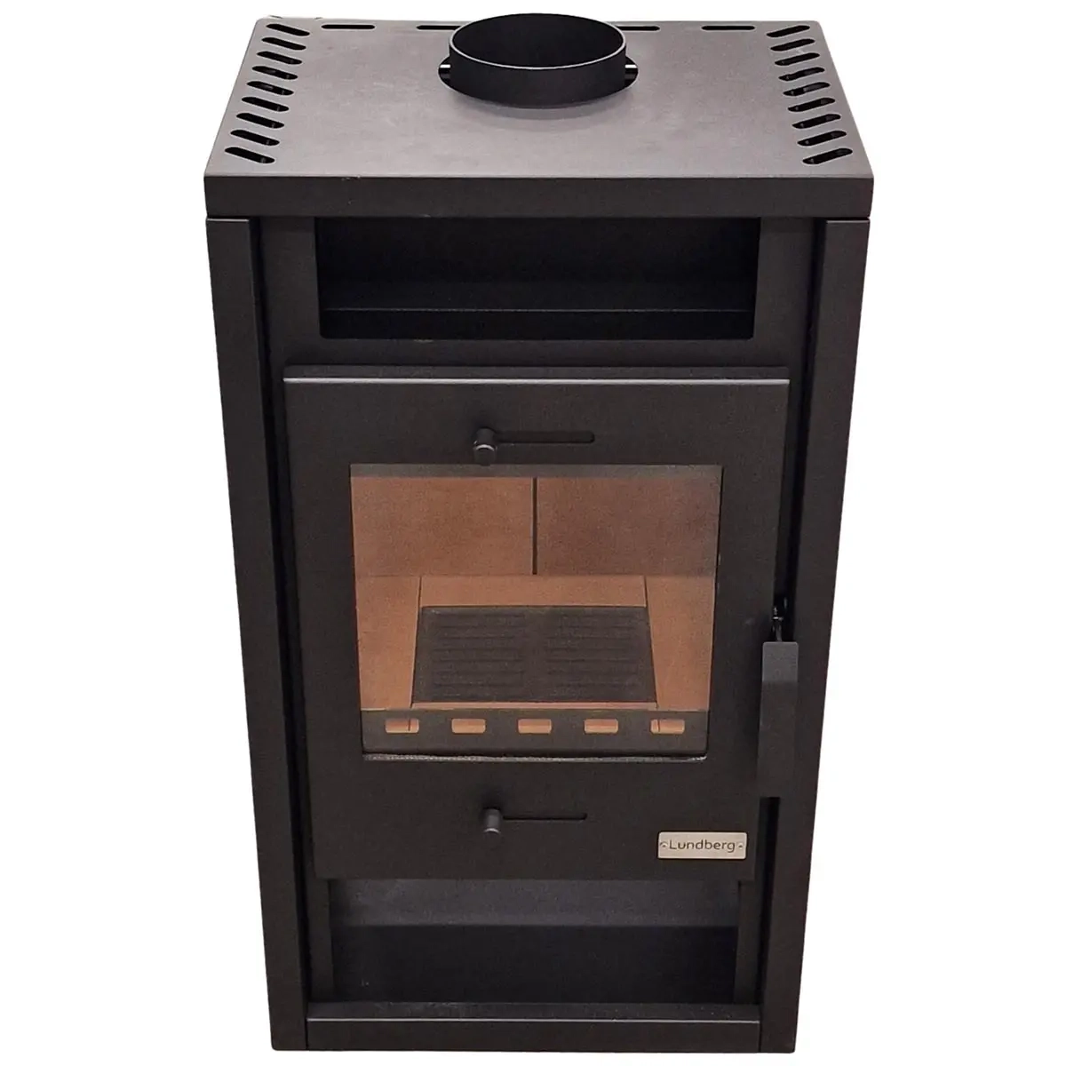 Eckkamin Lundberg Neri 90 6kW - Kamine und Kaminventilatoren - 6438168117461 - 3