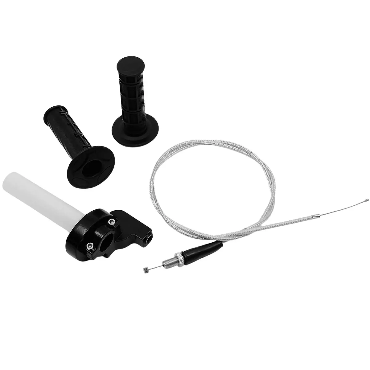 Gasgriff inklusive Gehäuse + Bowdenzug - Lenker für Motocross und Moped - 6438471020274 - 0