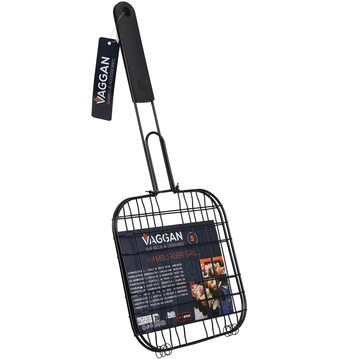 Grillkorb mit Antihaftbeschichtung 38x20cm - Grillroste, Grillhalter und Pizzasteine - 8721037381505 - 1