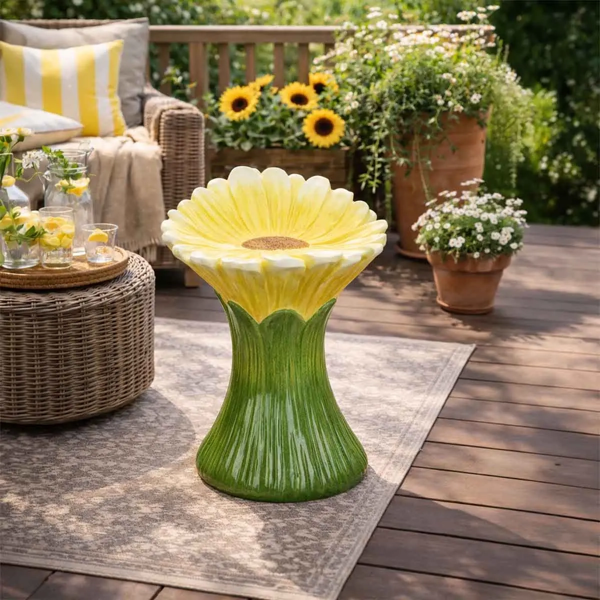 Hocker Sonnenblume 60 cm - Gartenmöbel - 8721037872126 - 1