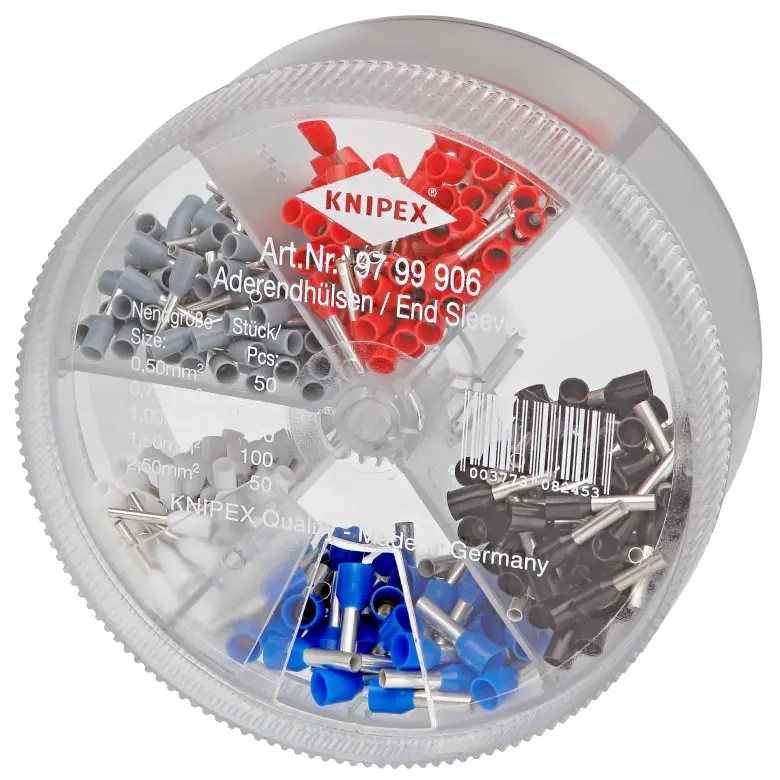 Knipex Kabelhülsensatz 0,5-2,5 mm² - Abiko - 4003773082453 - 0