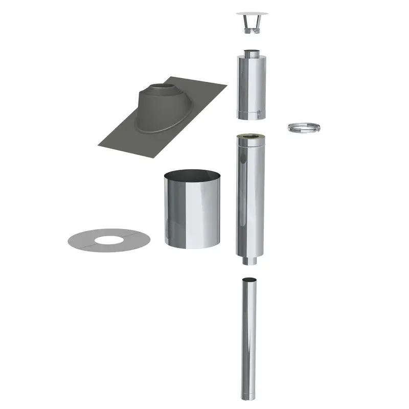 Schornstein Jeremias für Holzofen 2,5 m - Schornsteinzubehör und Zugverbesserer - 5900856909227 - 0