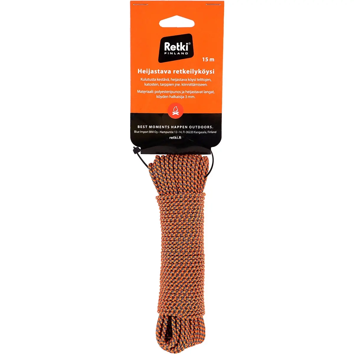 Reflektierendes Kletterseil 15m 3mm Retki - Campingausrüstung - 6418536023563 - 0