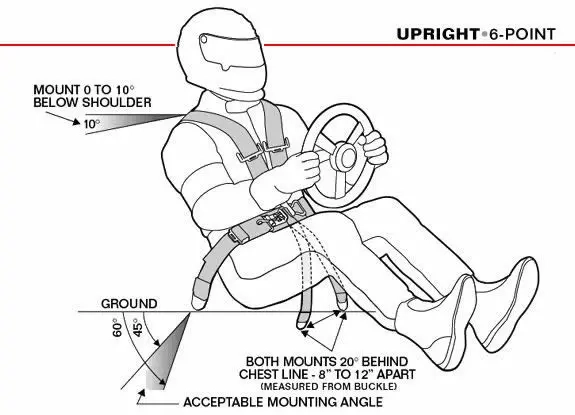 Sicherheitsgurt Racing 6-Punkt, 4-Punkt Schalensitz - Fahrersitze und Sicherheitsgurte - 6438471003253 - 3