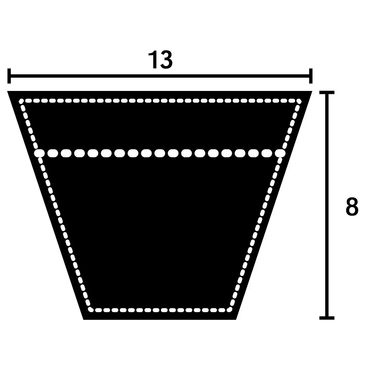 Keilriemen 13x865Li - Ersatzteile für Komposthäcksler und Stubbenfr - 6438471328752 - 0