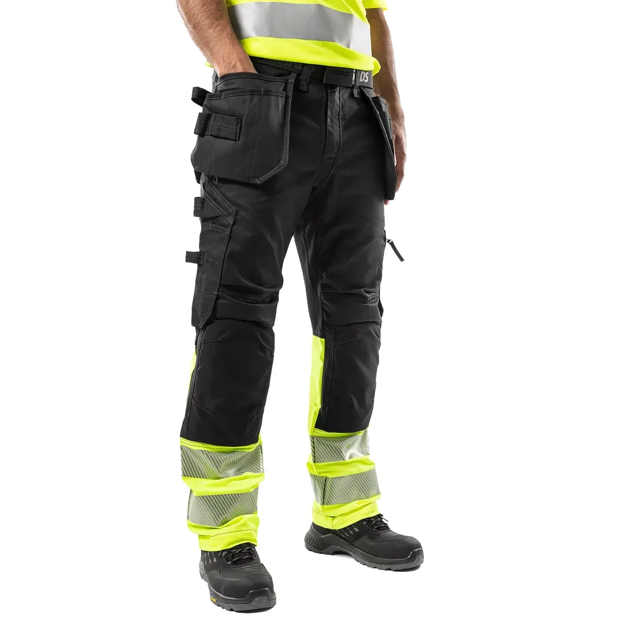 Arbeitslatzhose Stretch High Vis lk 1 2906 GWM - Arbeitslatzhosen und Arbeitsshorts - 7322304285505 - 1
