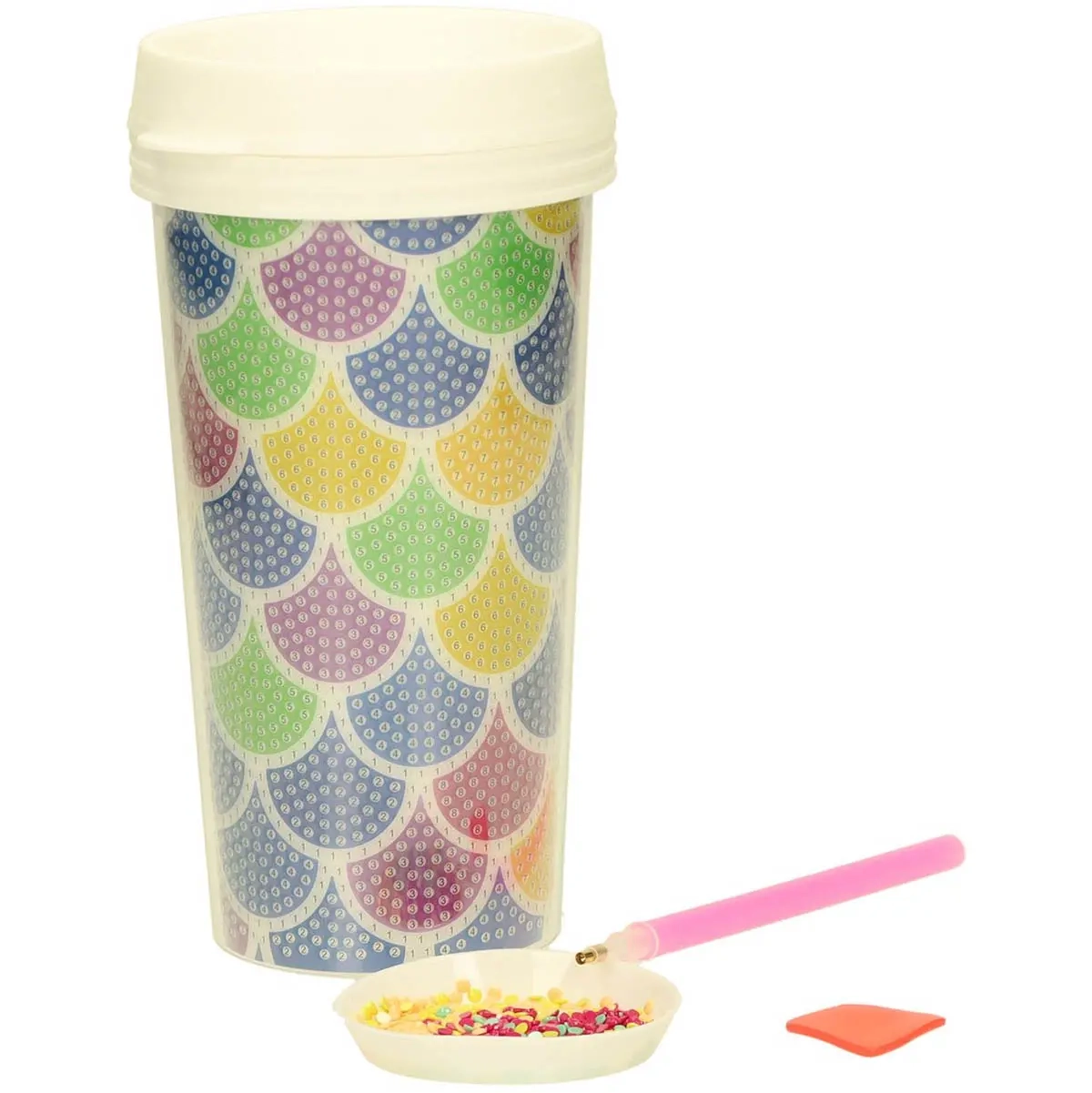 Bastelset Becher Diamond Paint Sortiment - Bastelzubehör - 8721037071635 - 1