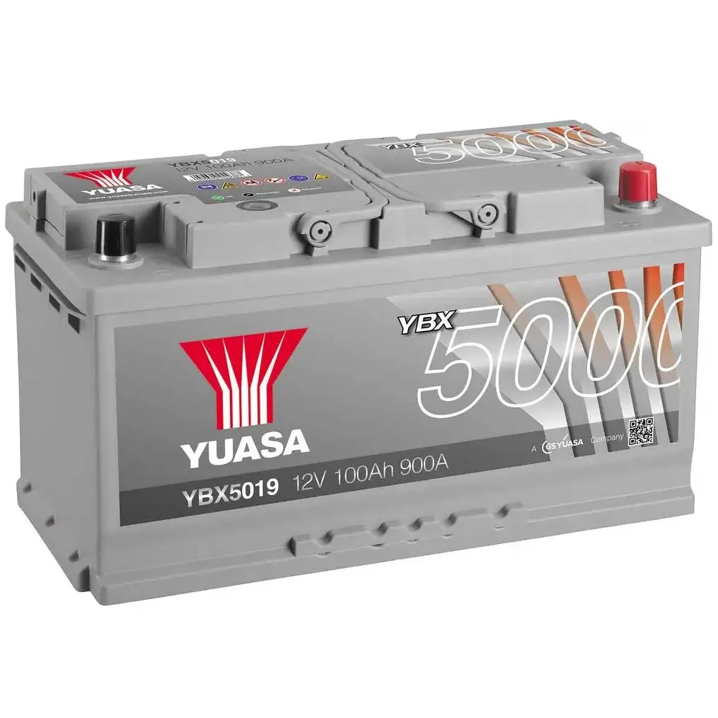Akku Yuasa 100Ah 12V 900A YBX5019 - Autobatterien 30-300Ah - 5050694029387 - 0