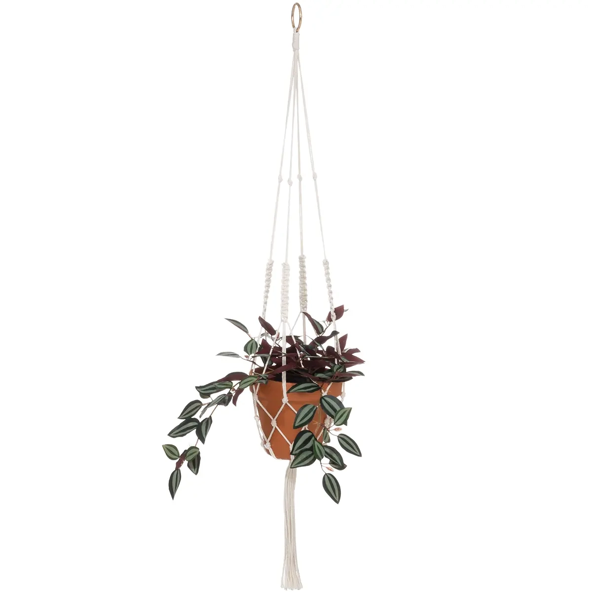 Hängetopf 107 cm naturweiß - Hängeampeln und Haken für Hängeampeln - 6410416452357 - 2