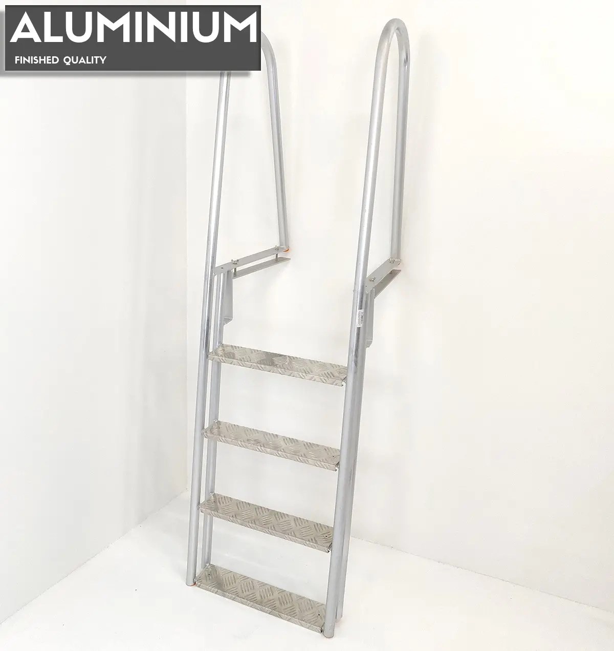 Aluminium-Pontonleiter mit 4 Stufen Nord -  - 6438168005980 - 2