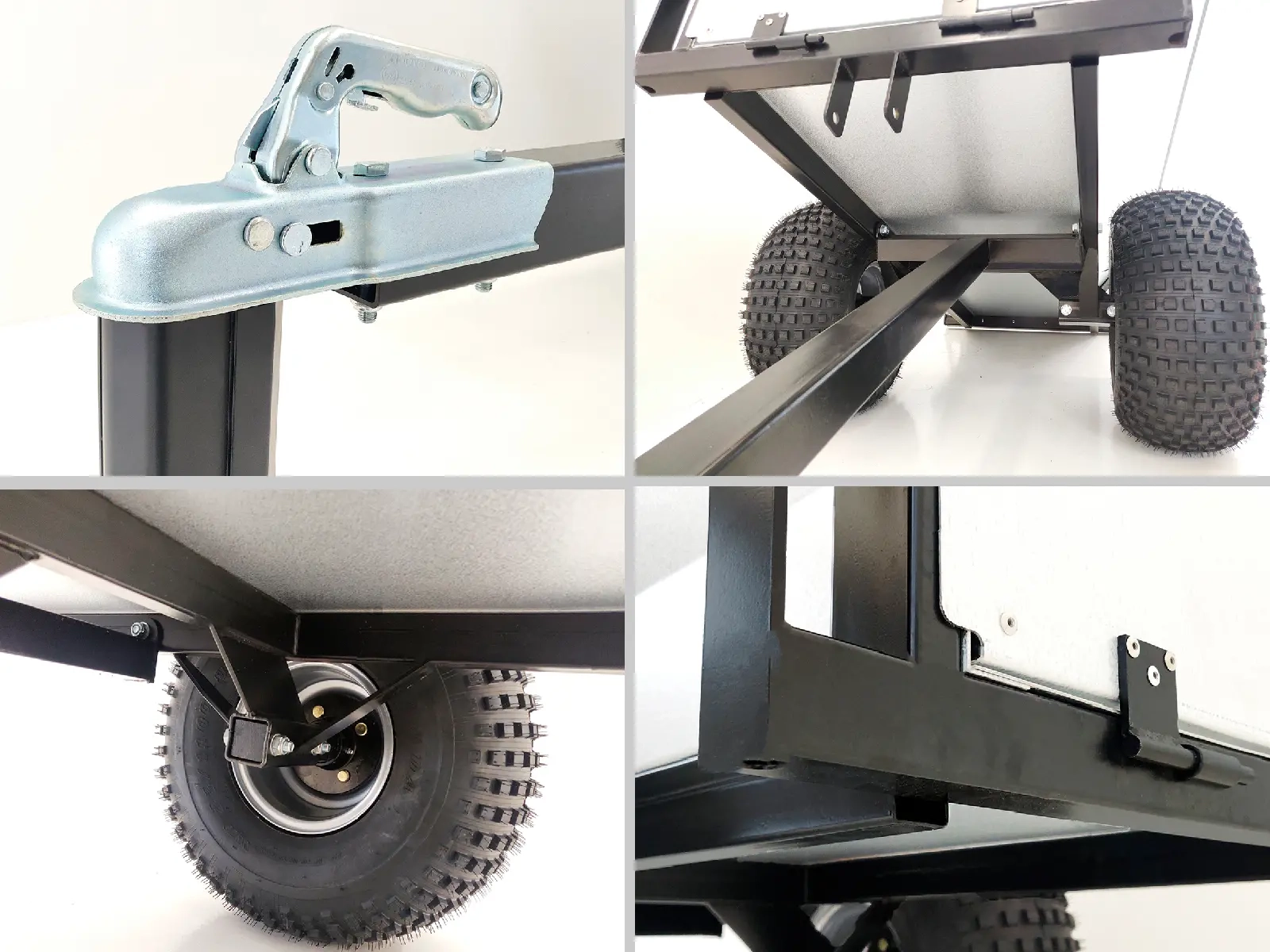 Offroad Anhänger mit Kippfunktion Pro 825kg - Anhänger und Holzanhänger für ATV - 6438168011141 - 7