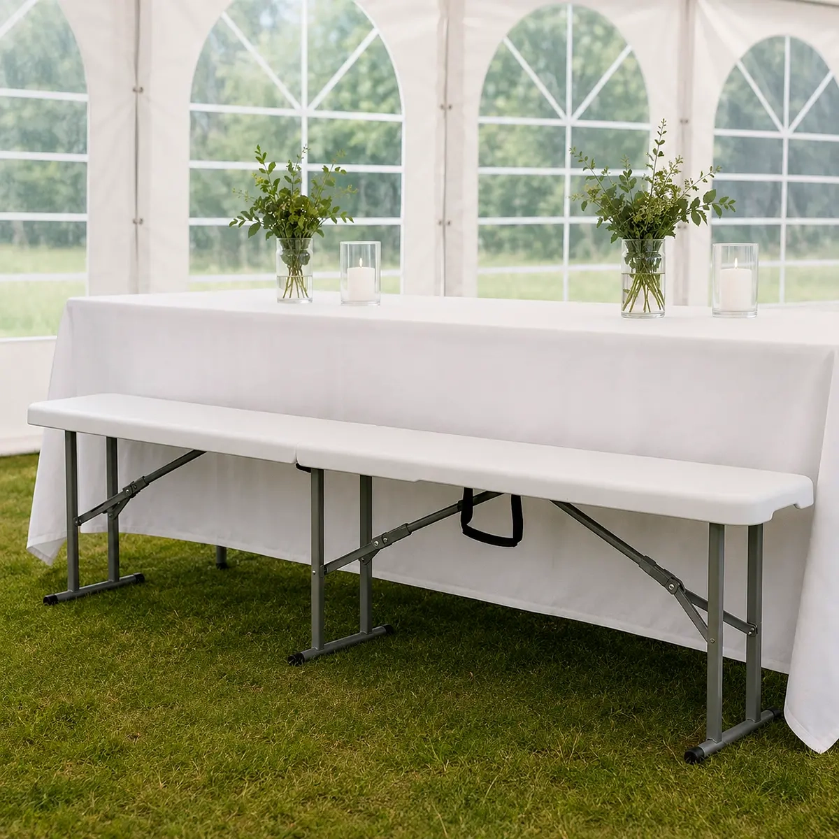 Klappbare Sitzbank 180 cm - Gartenbänke und Gartenschaukeln - 6438168117522 - 1