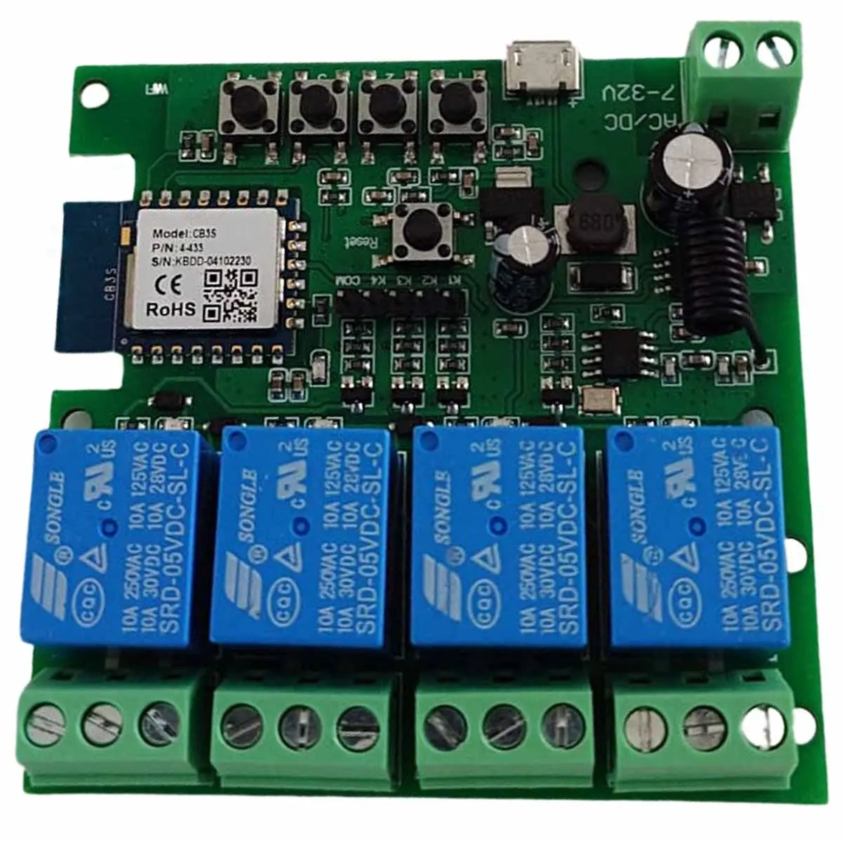 WLAN-Relais 12V 24V 4-Kanal - Smartes Zuhause SmartLife - 6438471273014 - 0