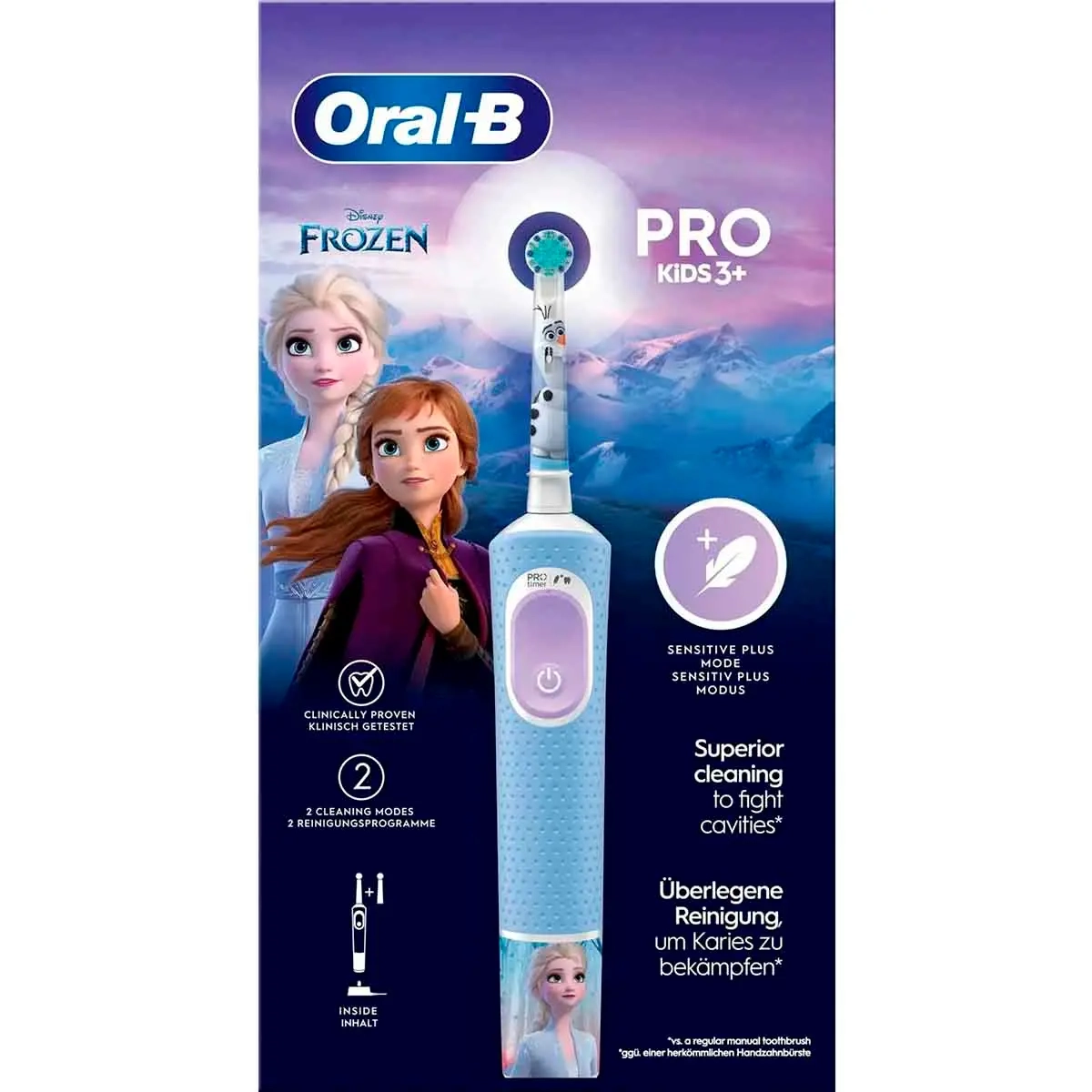 Oral-B elektrische Zahnbürste Pro Kids Frozen - Zahnbürsten und elektrische Zahnbürsten - 08006540772409 - 0