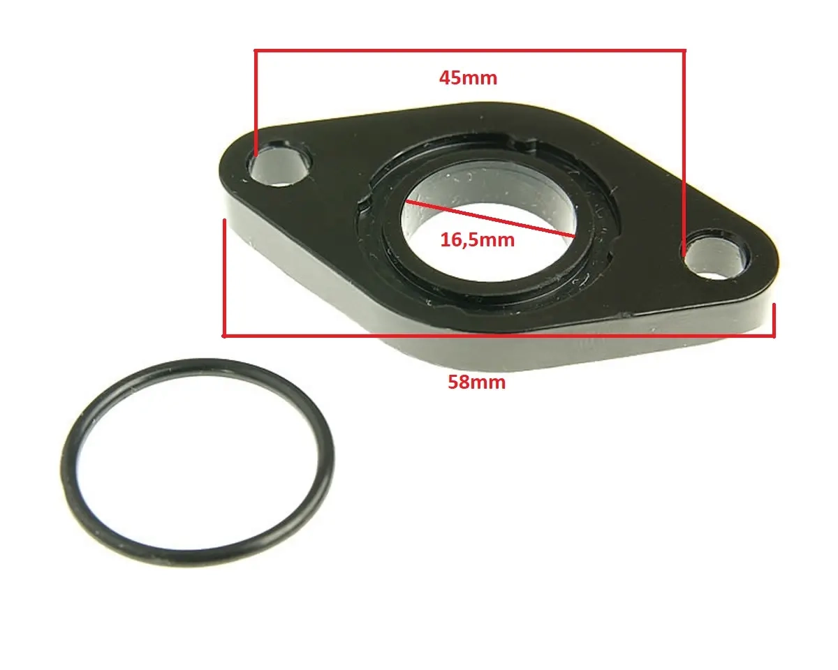 Universal-Saugkragen-Dichtung 16,5 mm - Vergaser und Ansaugrohre für ATV - 4250362412805 - 0