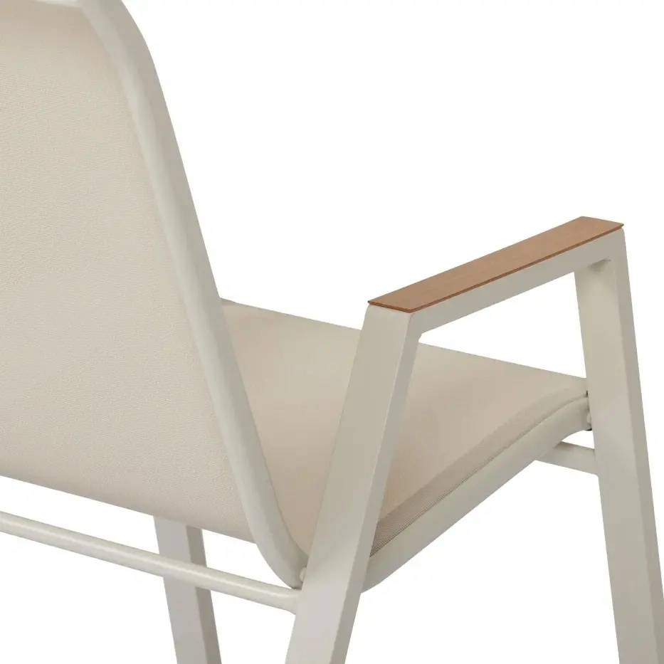 Terrassenstuhl Sandy Grau Teak Bistro 90 cm - Gartenmöbel - 5714988081221 - 2