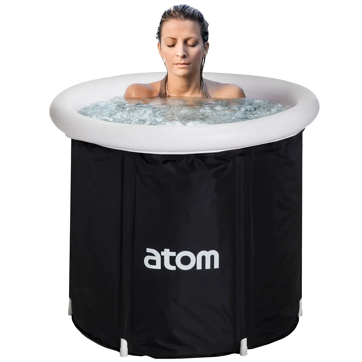 Eisbadebecken mit Deckel 75x75 cm 250 l - Schwimmbecken und Poolzubehör - 6410416325071 - 1