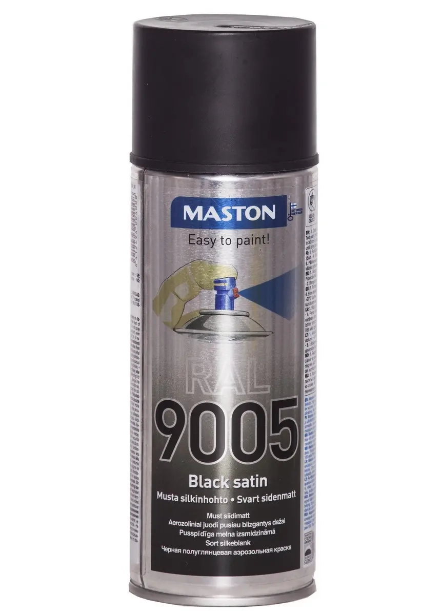 Mast svart utan siden RAL9005 400ml - Färger och sprayfärger - 6412494004008 - 0
