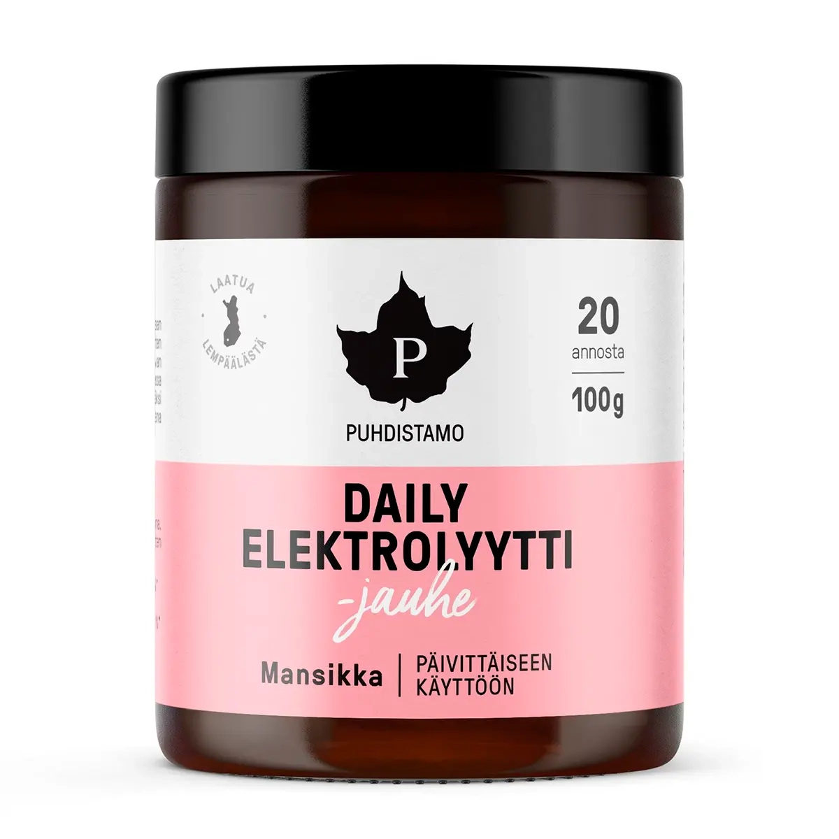 Elektrolytpulver Daily Erdbeere 100g - Vitamine und Pulver - 6430039226067 - 0