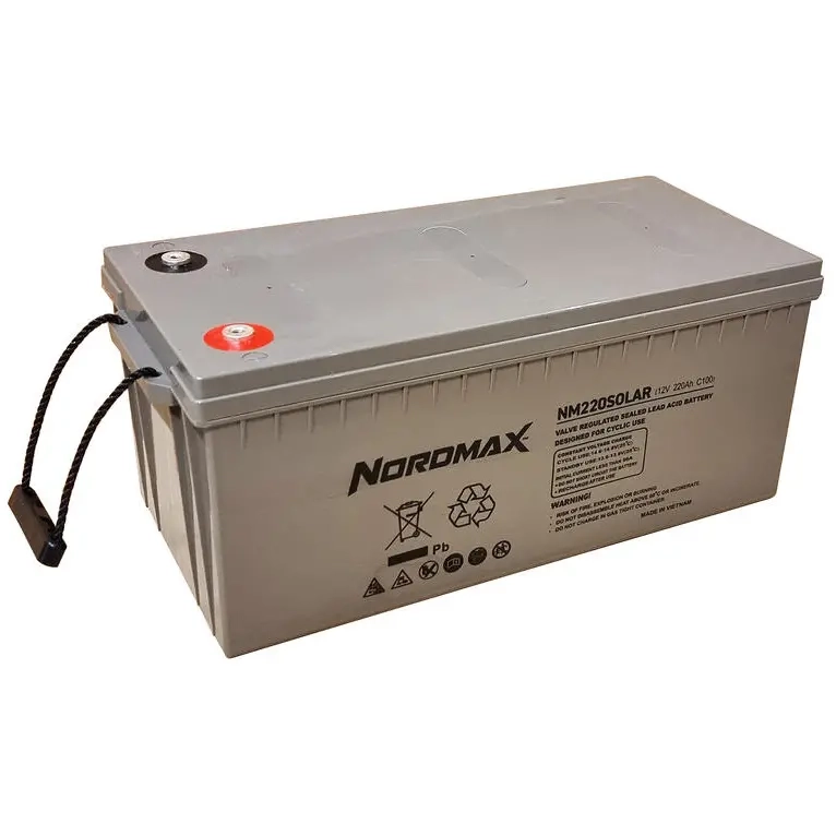 AGM Deepcycle Akku 220Ah 12V - Solarmodul-Batterien - 7350096343646 - 0