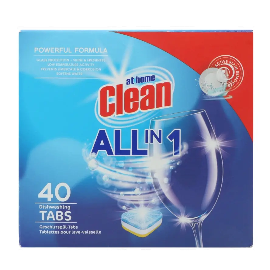 Clean Geschirrspültabs All-in-One 40 Stück - Spülmittel - 8720701037687 - 0