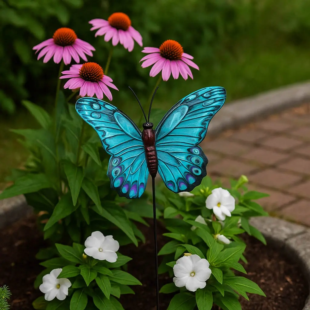 Gartendekoration Schmetterling 71 cm - Gartenfiguren - 8721037360630 - 2