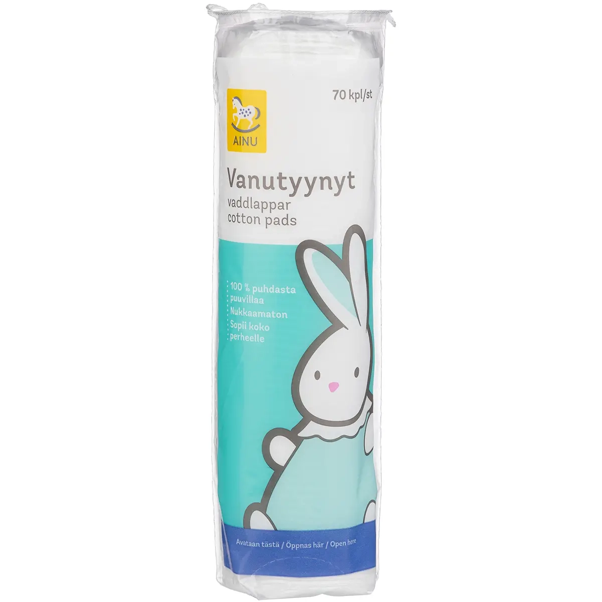 Ainu Wattepads 70 Stück - Persönliche Hygiene - 6414504101660 - 0