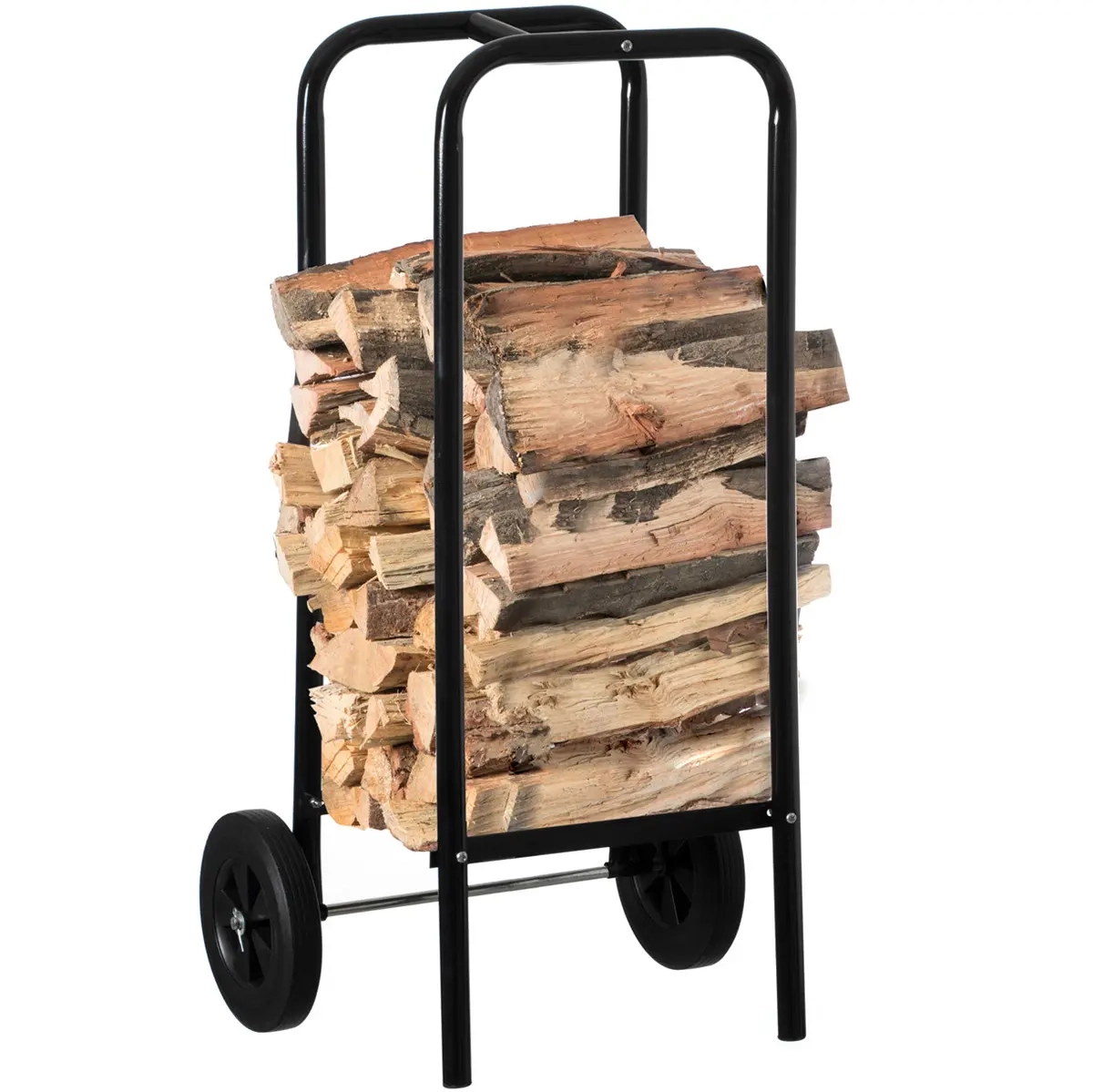 Holztransportwagen mit Rädern 60 kg - Holzsacke und Holzschubkarren - 6438168118390 - 1