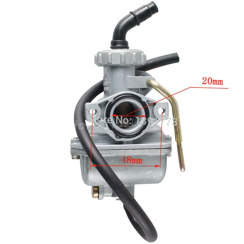 Vergaser 20mm passend für 50-110cc PZ20 - Vergaser und Ansaugrohre für ATV - 6438471025972 - 5