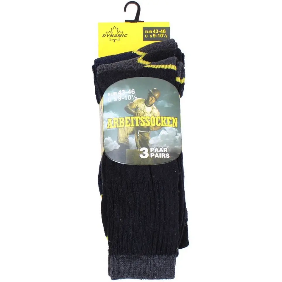Arbeitssocken 3 Paar Größe 39-46 - Socken und Gürtel - 4047445222921 - 0