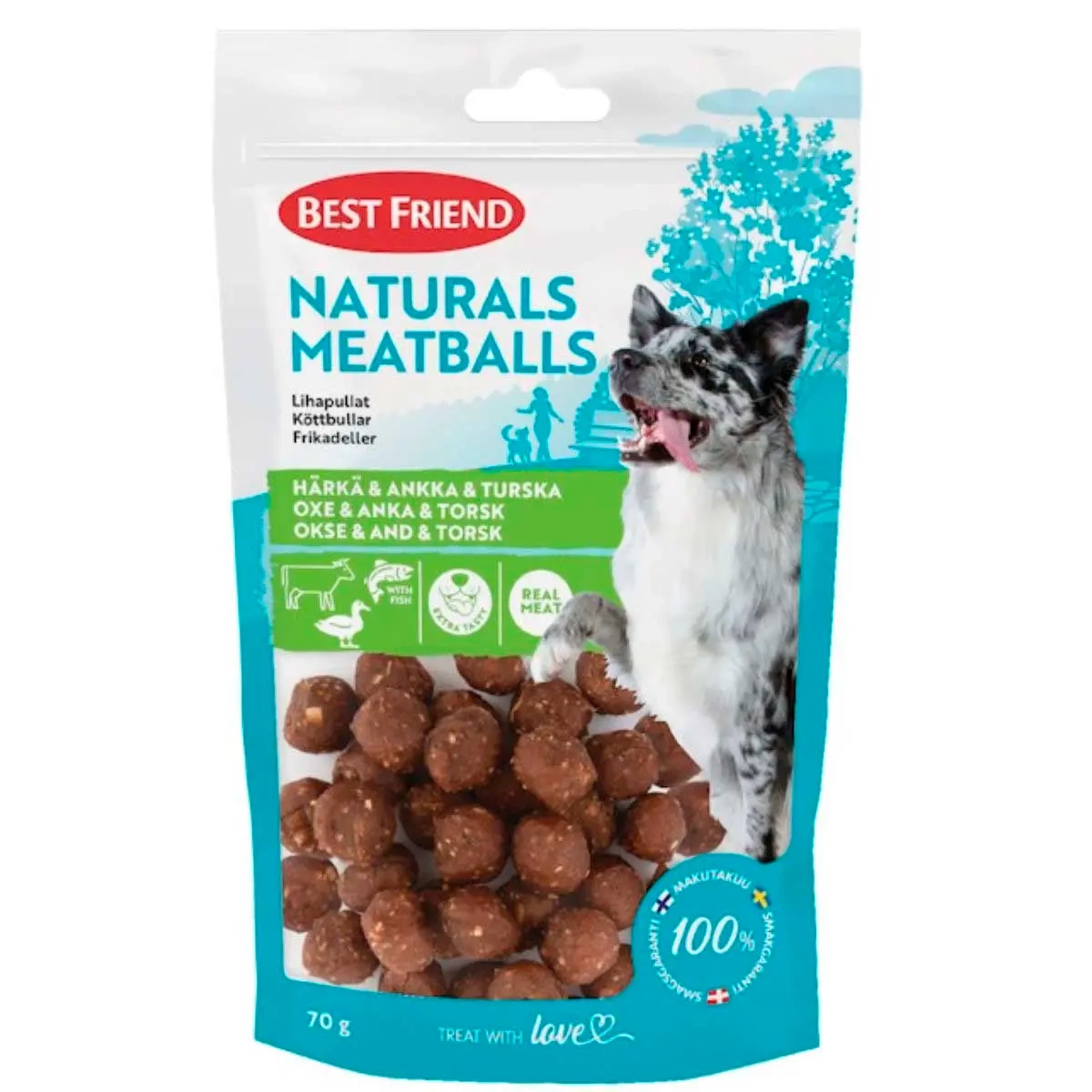 Hundesnack Fleischbällchen Naturals 70g - Hundesnacks und Delikatessen - 5700551172977 - 0