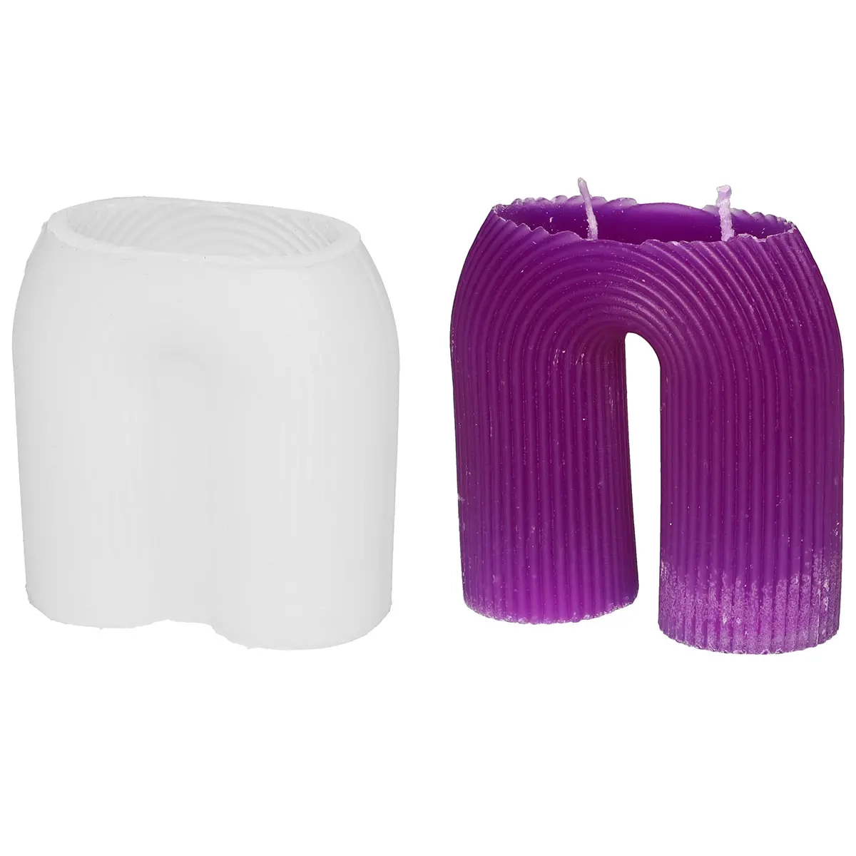 Kerzenform Bogenkerze 8,5x8,8 cm - Bastelzubehör - 6410416303154 - 0