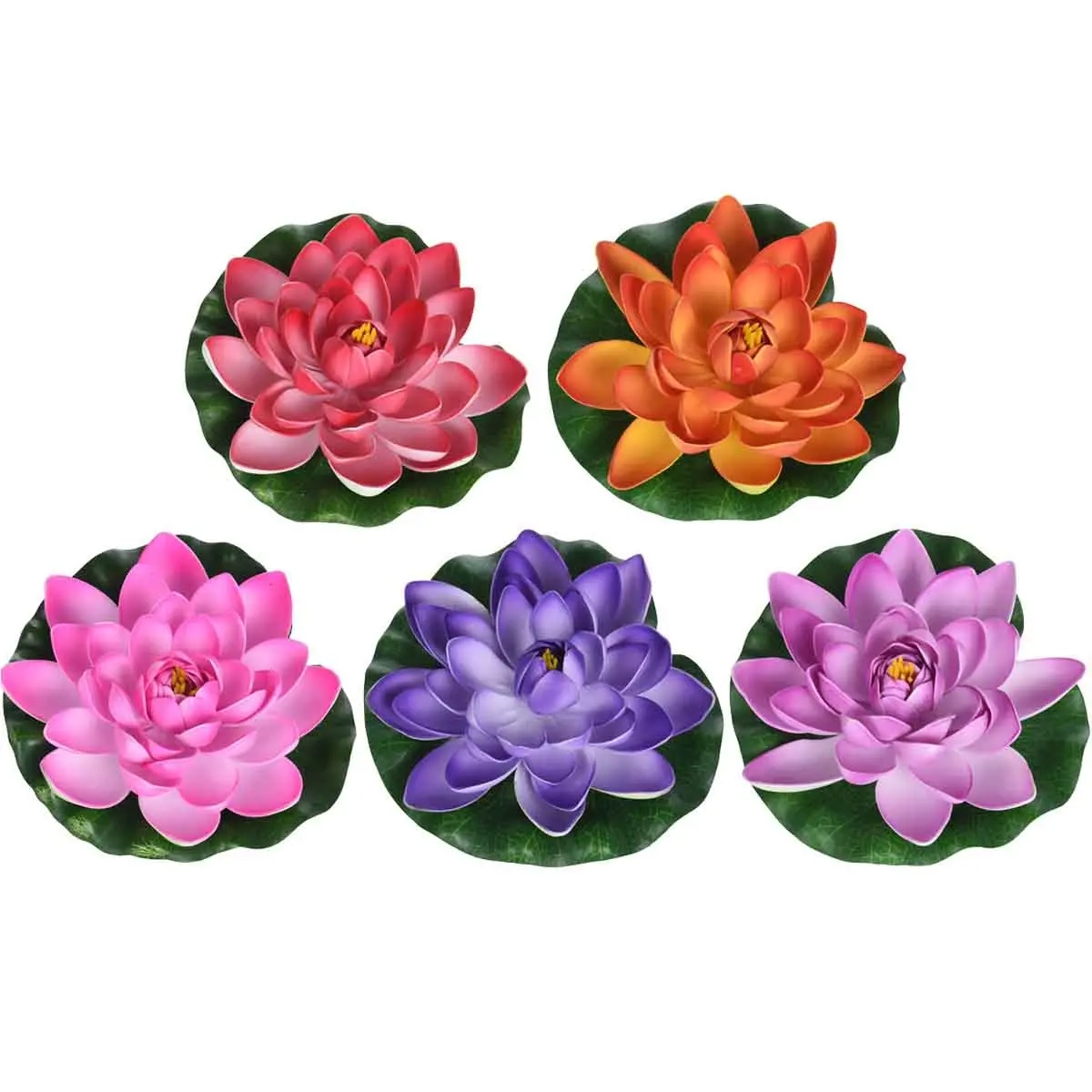 Schwimmende Blume 18 cm Farbmix - Terrasseneinrichtung und weitere Gartendekora - 8719987477027 - 1