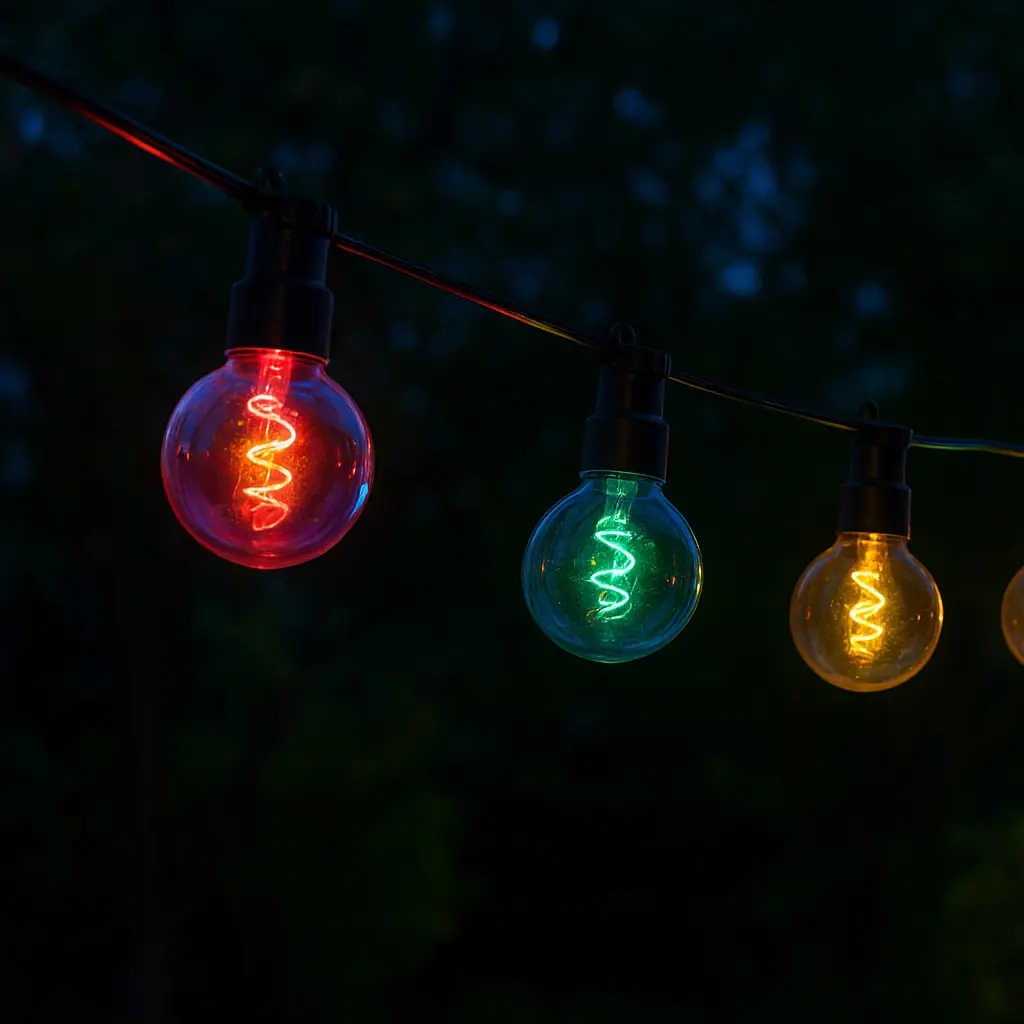 LED-Lichterkette mehrfarbig 9,5 m - Lichterketten für Außen- und Innenbereich - 8721037414272 - 1