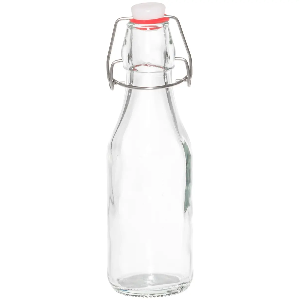 Klarer Glasflasche 250 ml mit patentiertem Verschluss - Aufbewahrungsbehälter - 6410416317434 - 0