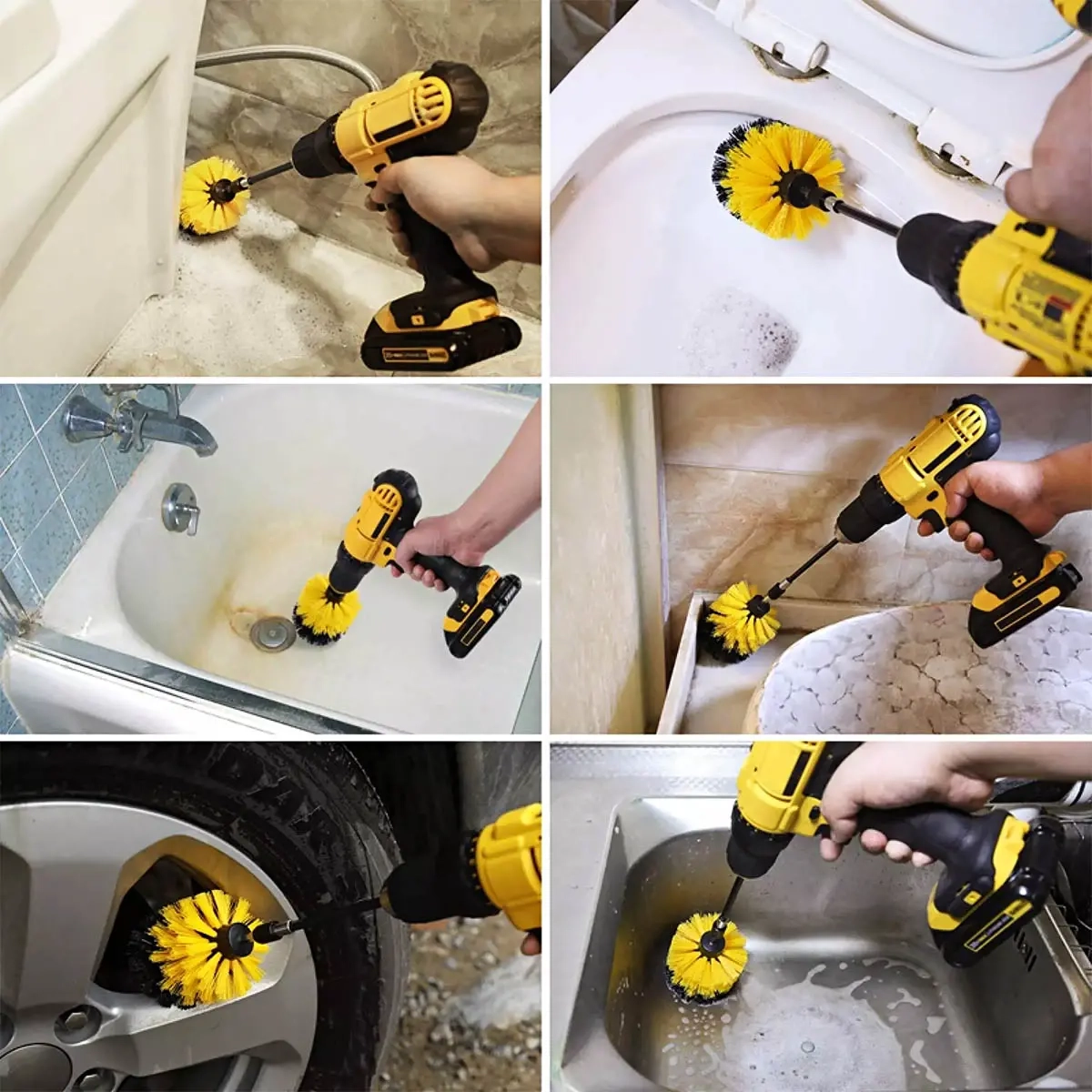 Bohrmaschinenbürsten 4 Stück 4BoxPolish Hochleistungsreinigung - Sonstiges Bohrmaschinenzubehör - 6418536019641 - 1