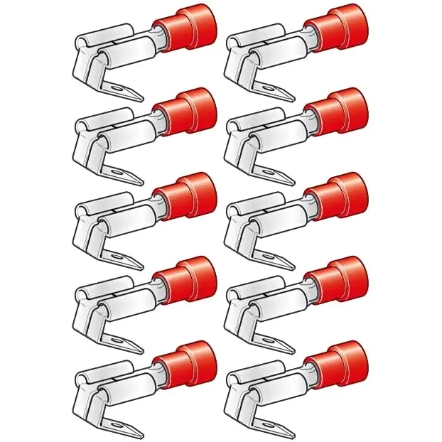 Abzweigverbinder 6,3 mm 10 Stück rot - Abiko - 6438255200403 - 0