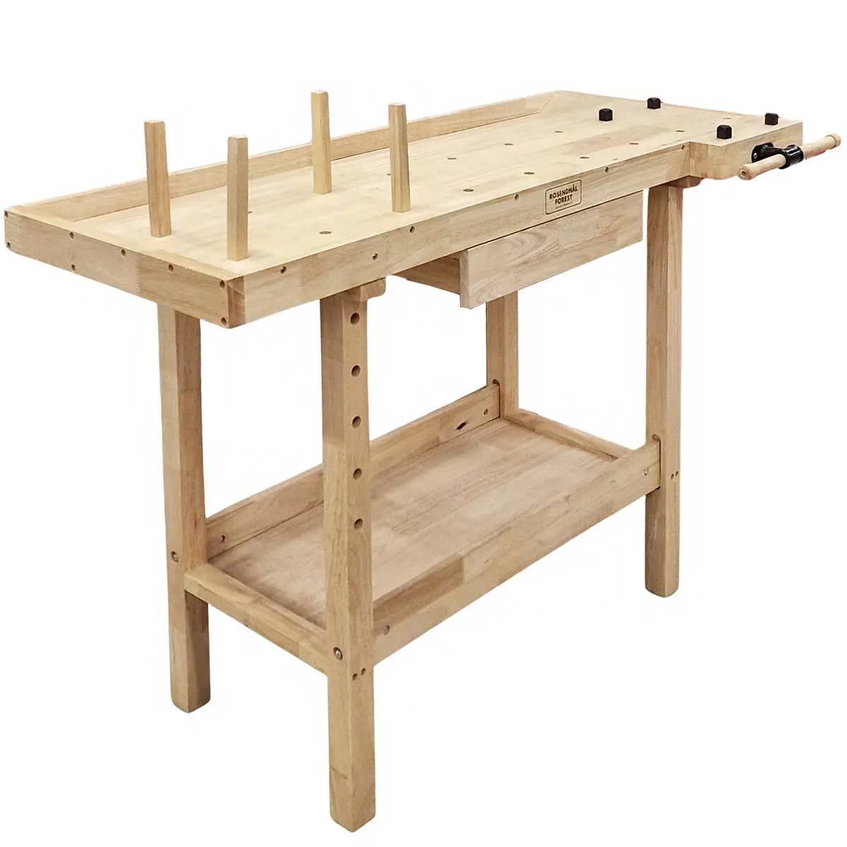 Hyvelbänk Basic bench 126x62x84cm - Hyvlar, fräsmaskiner och svarvar - 6438471309386 - 0