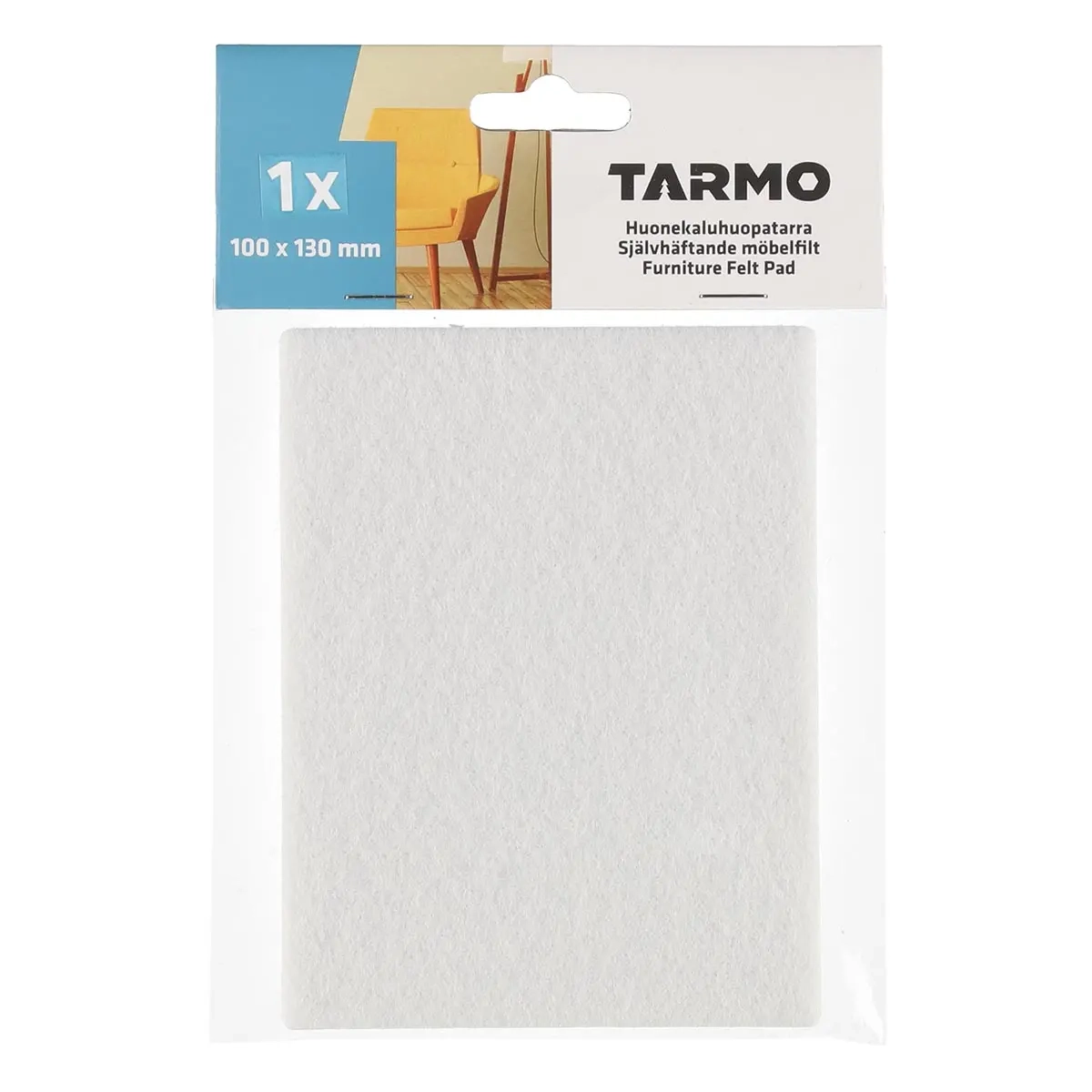 Möbelvlies Weiß 100x130 mm - Möbelgleiter - 6410413306585 - 0