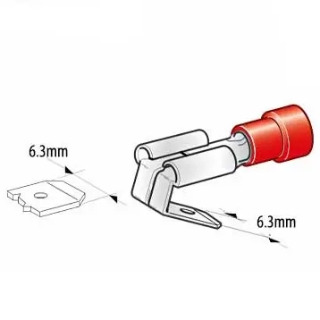 Abzweigverbinder 6,3 mm 10 Stück rot - Abiko - 6438255200403 - 1