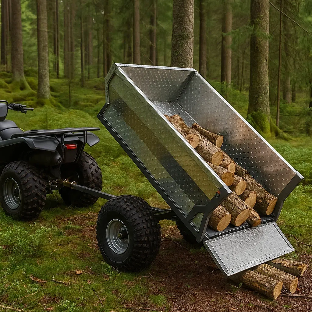 Quad-Anhänger mit Kippfunktion, max. 500 kg - Anhänger und Holzanhänger für ATV - 6438471032031 - 4