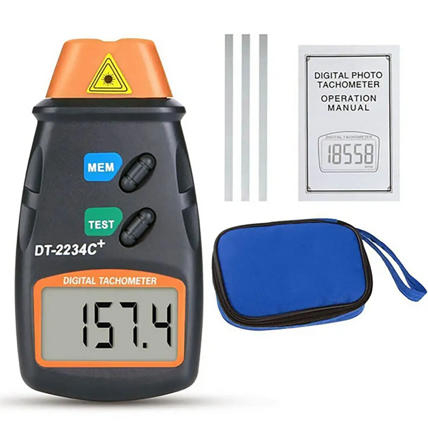 Digitaler Drehzahlmesser - Multidetektor und Feuchtigkeitsmesser - 6438471272451 - 1