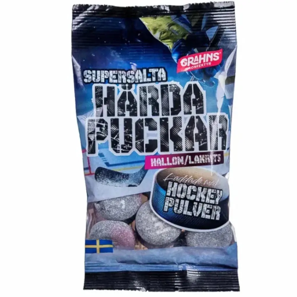 Grahns Supersalta Harte Pucks Bonbonbeutel - Süßigkeitentüten - 7391523029245 - 0