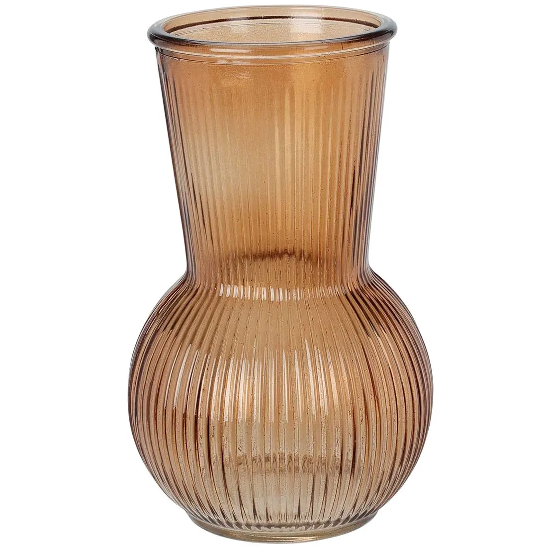 Glasvase Brown 20 cm Sortierung - Vasen und Tabletts - 8720573628877 - 1