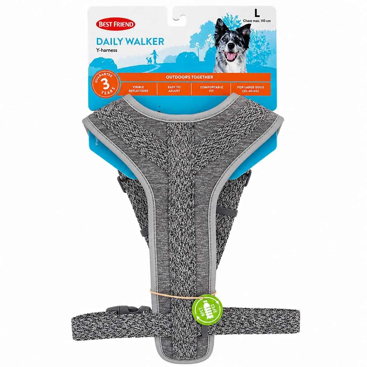 Y-Geschirr Daily Walker L 25-40kg - Halsbänder, Geschirre und Leinen - 5700551142482 - 0