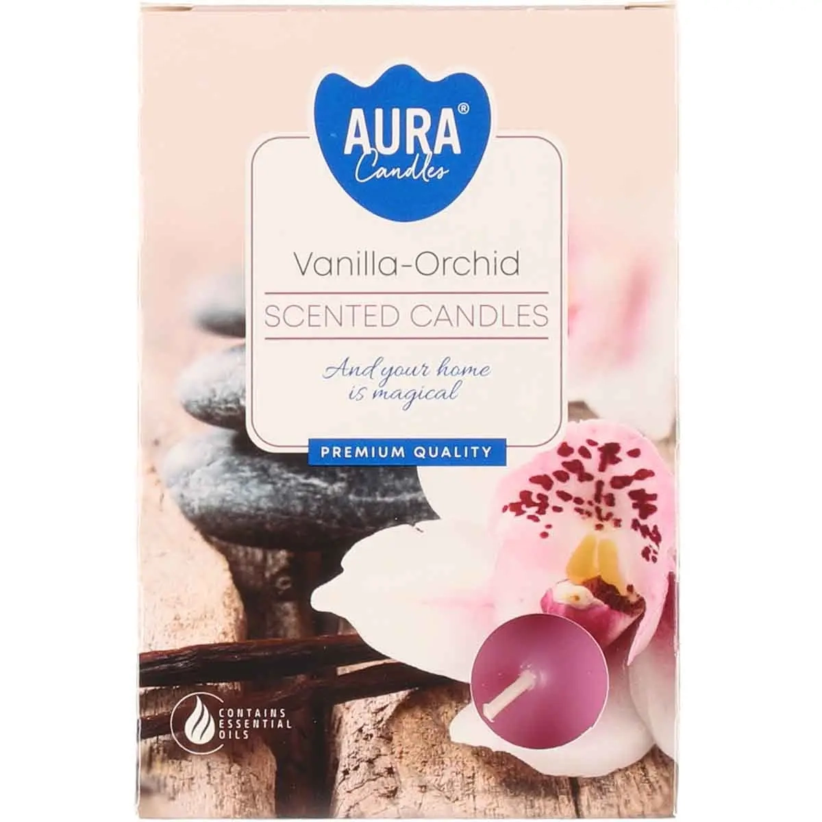 Duftwärmekerzen Vanille-Orchidee 6 Stück - Duftkerzen - 5906927151847 - 0