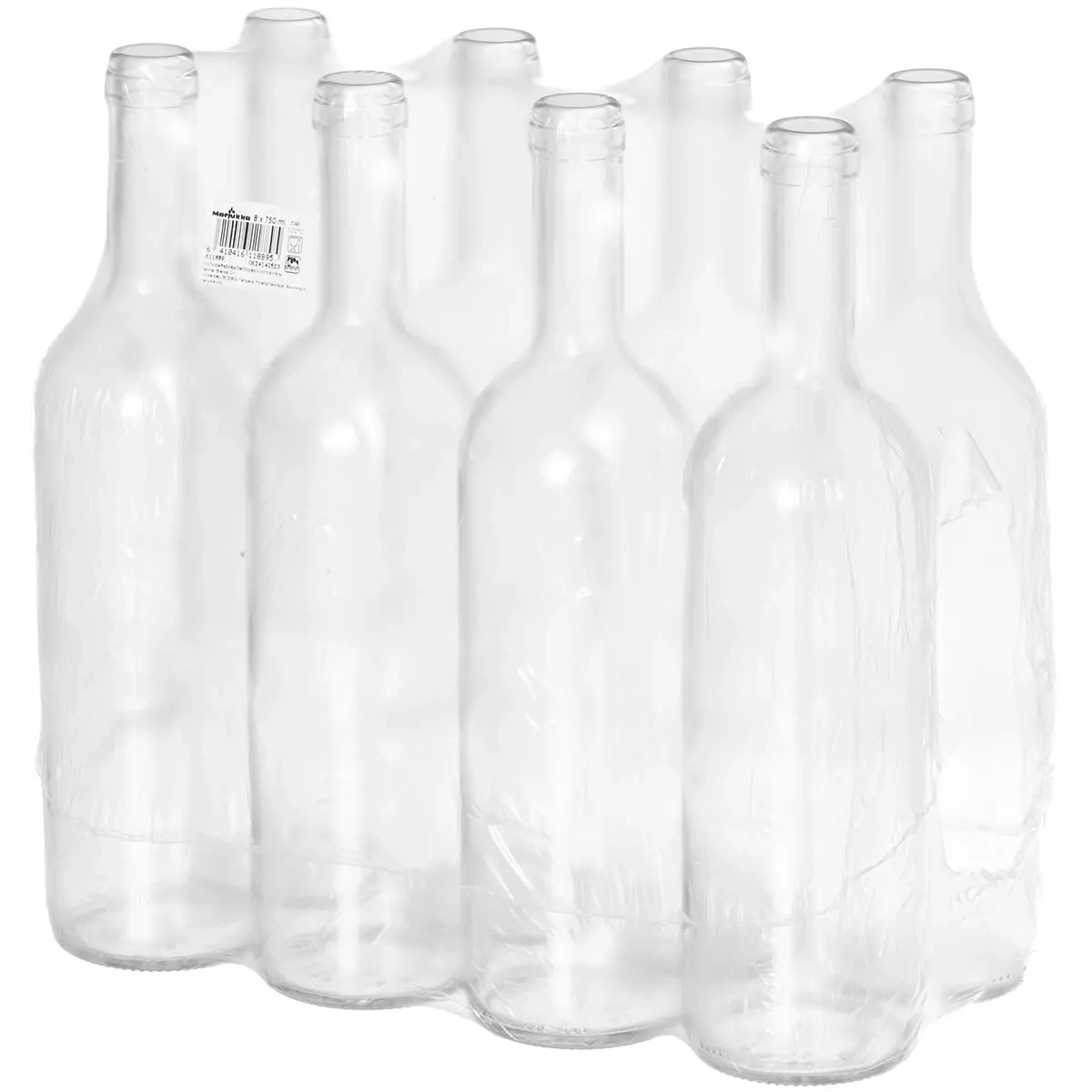 Klarer Glasflasche Saftflasche 750ml 8 Stück - Aufbewahrungsbehälter - 6410416118895 - 0