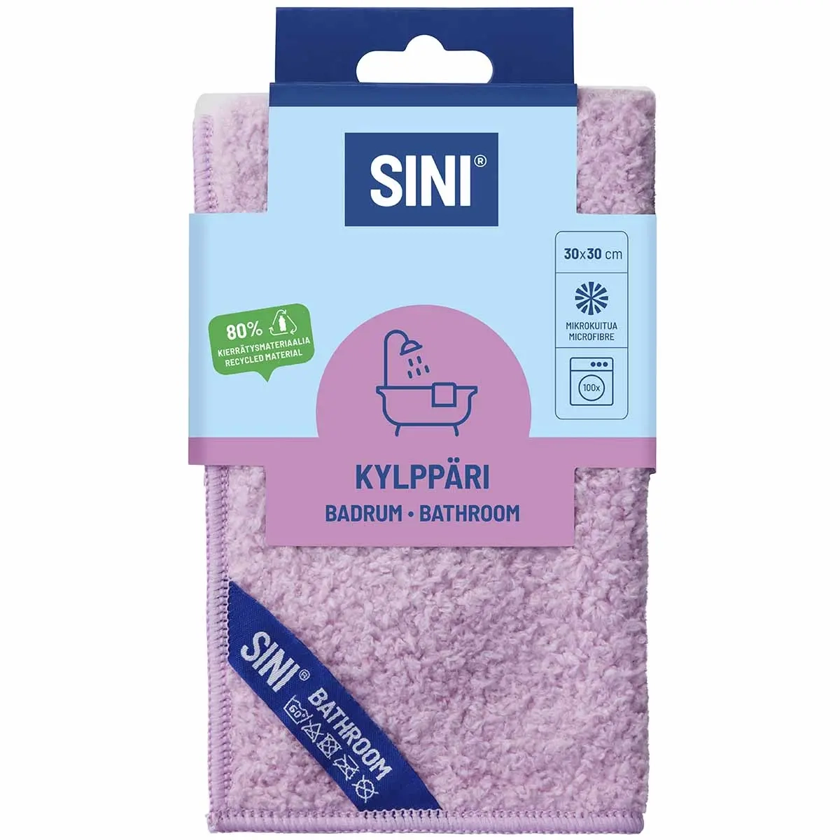 Sini Mikrofaser-Badetuch 30x30cm p - Reinigungstücher und Waschschaumstoffe - 6423800035937 - 2