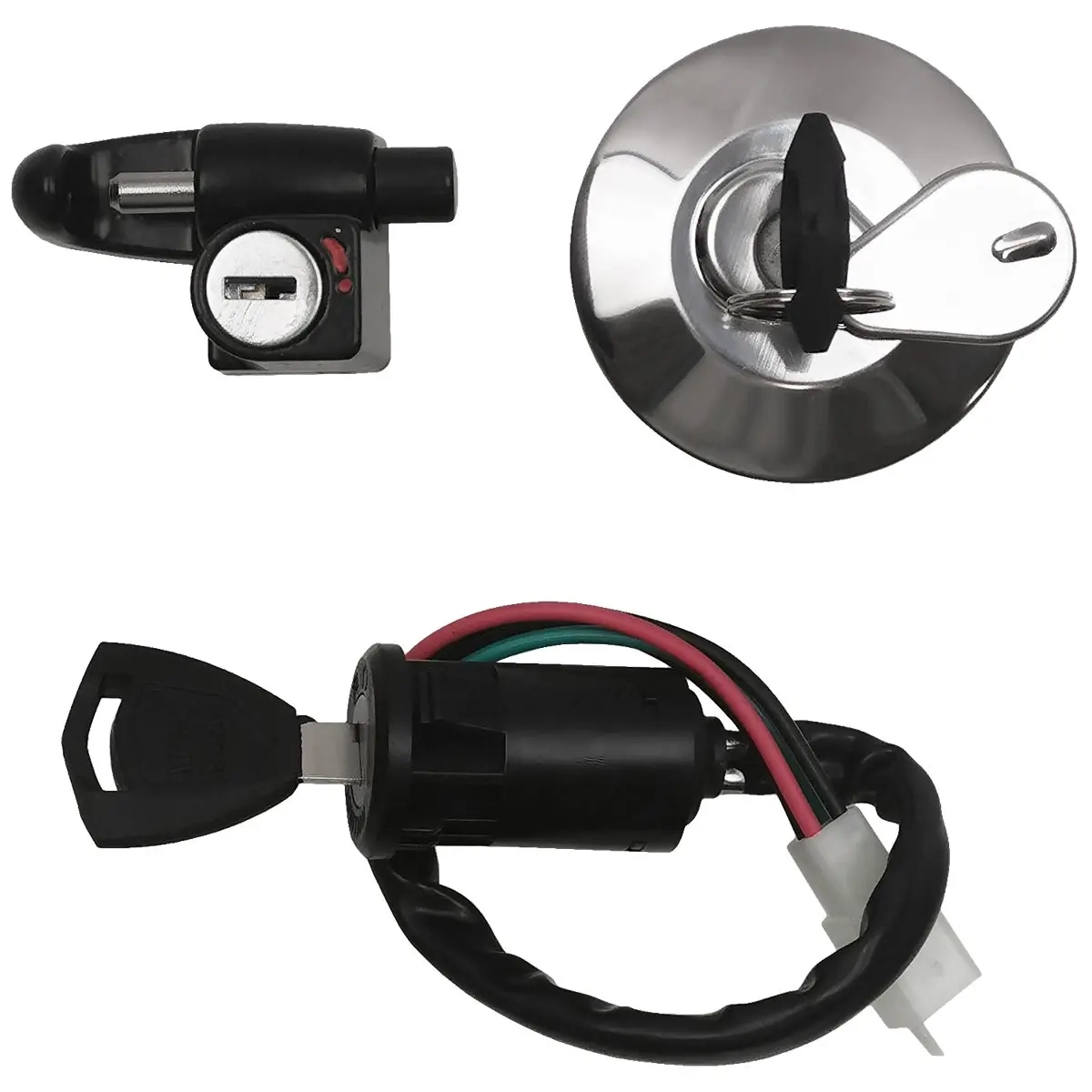 Tankdeckel-Set Monkey + Zündschloss - Monkeybike-Rahmenersatzteile - 6438471001778 - 2