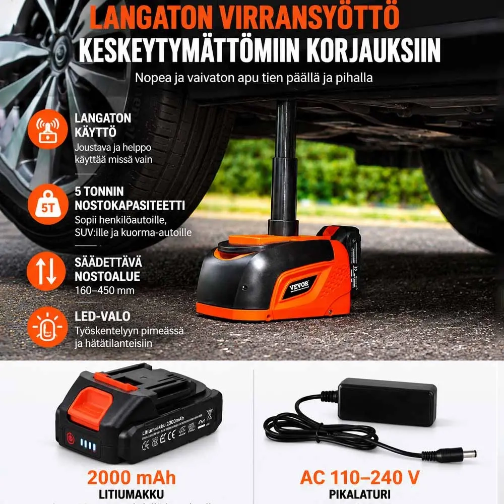 Elektrischer Wagenheber 5T mit Fernbedienung - Wagenheber, Säulenzylinderheber und Unterstel - 6438471353778 - 4